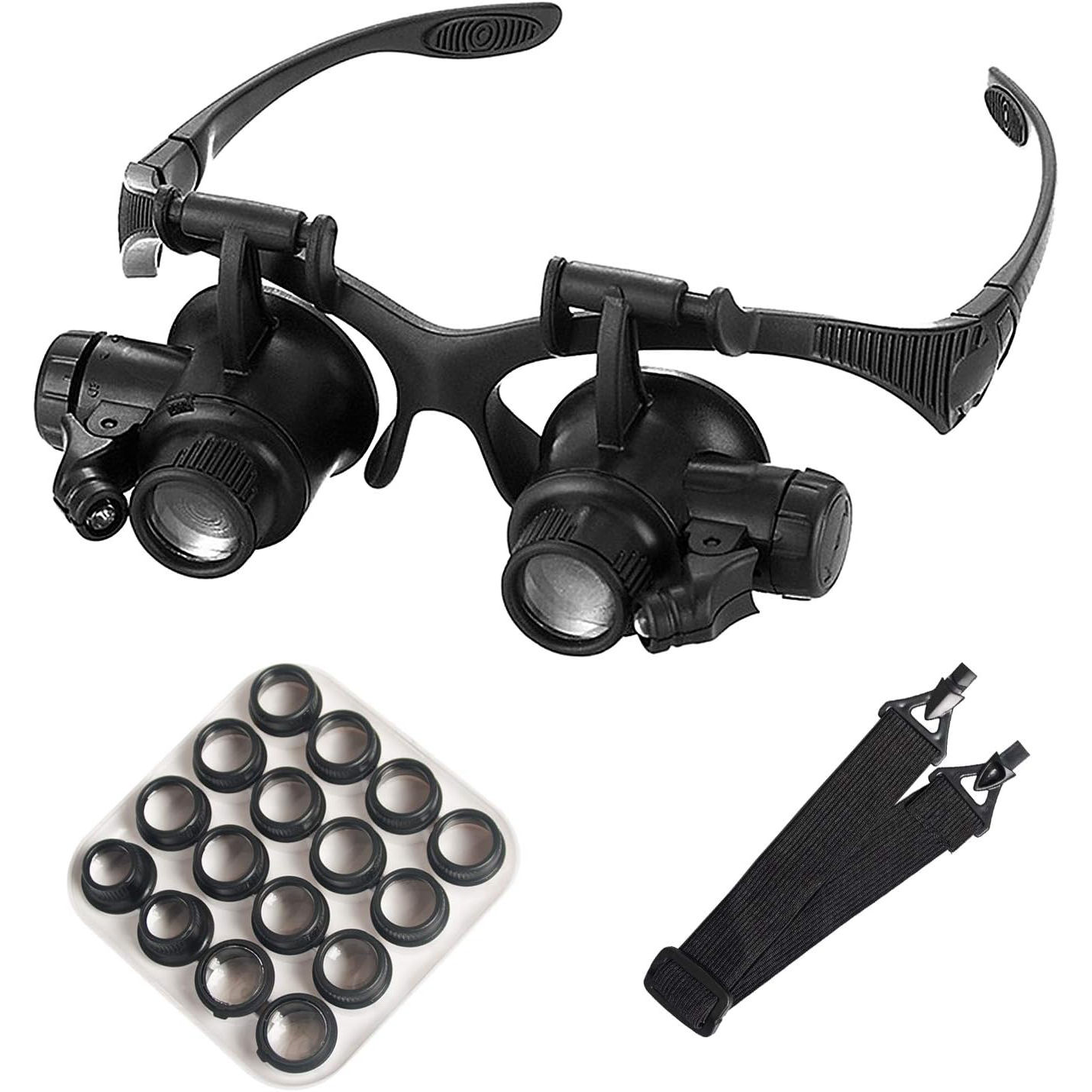 Electronics Repair Glasses - Lupa montada en la cabeza con