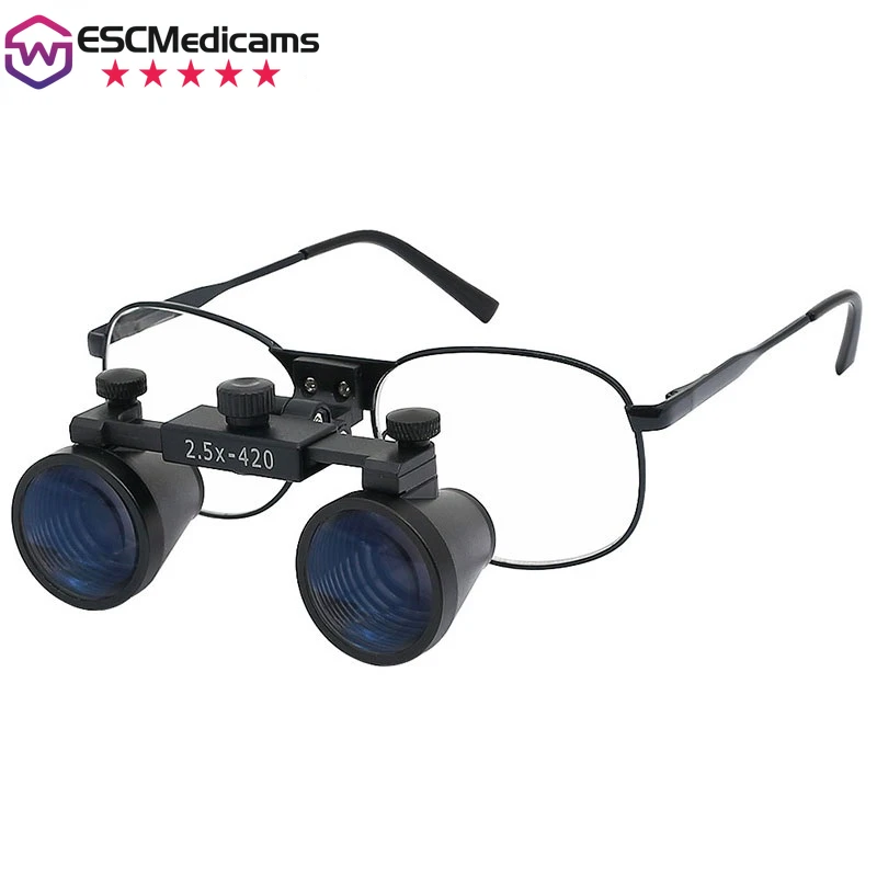 Electronics Repair Glasses - Lupa Binocular LED con Diadema 2.5X/3.5X