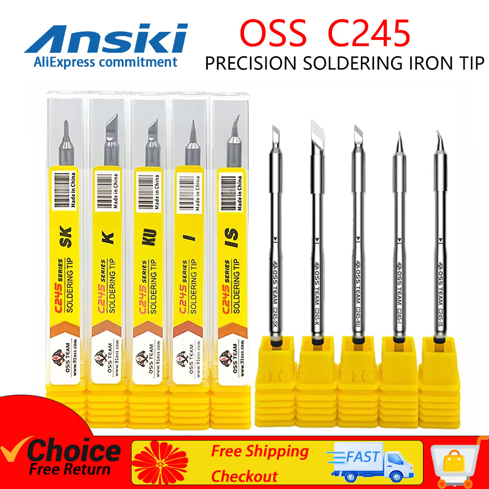 Electronics Repair Kit With Soldering Iron - Punta de soldador OSS C245, kit