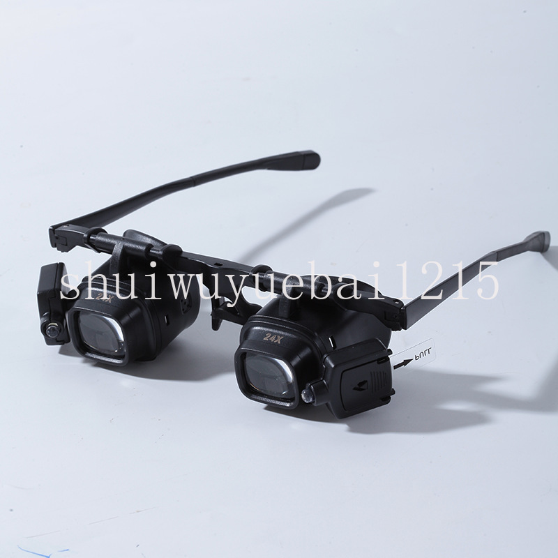 Electronics Repair Glasses - Lupa de aumento 24x con luz