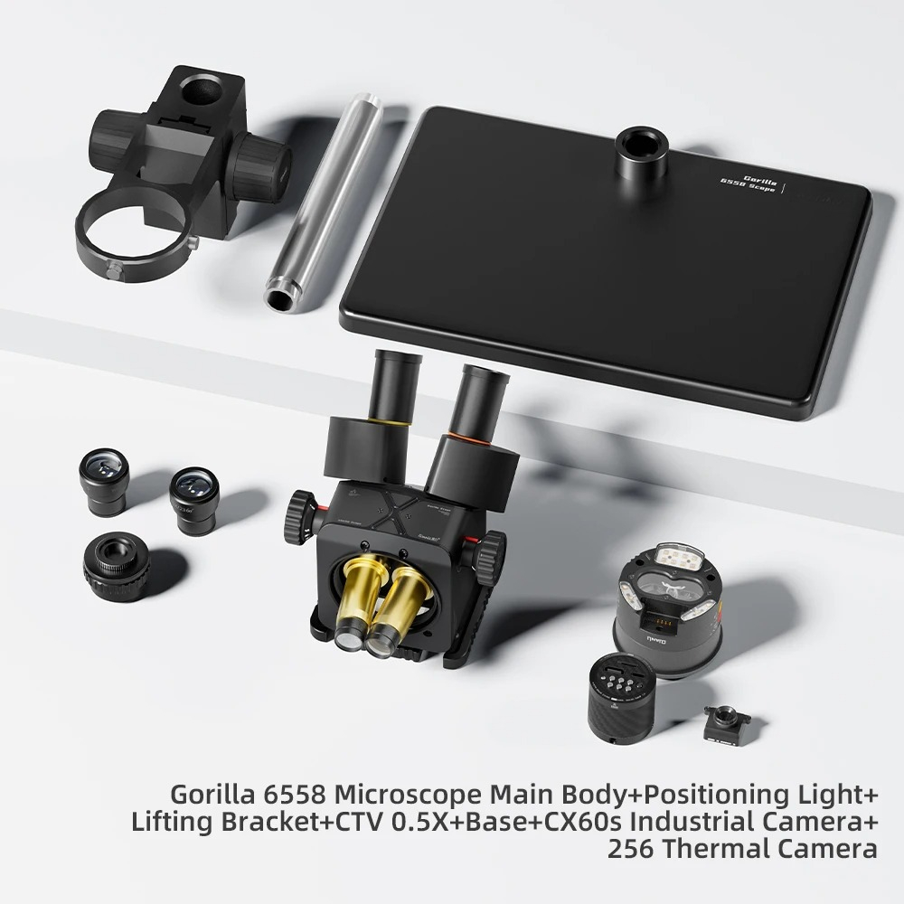 Electronics Repairing - Microscopio Trinocular Qianli 6558 Gorilla, Zoom