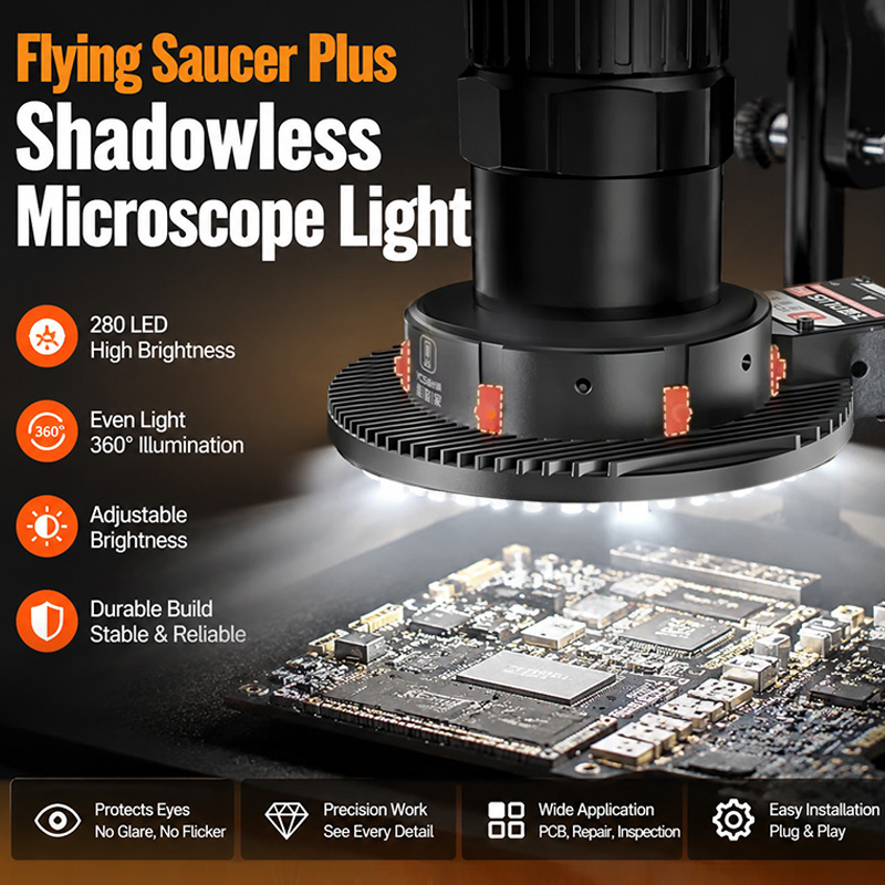 Lámpara de Microscopio YCS Fly - Electronics Repair Plus reseña y precio