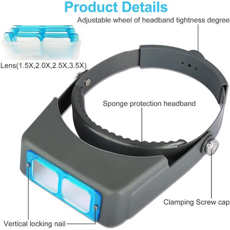 Tungfull-lupa para diadema mon - Electronics Repair Glasses reseña y precio