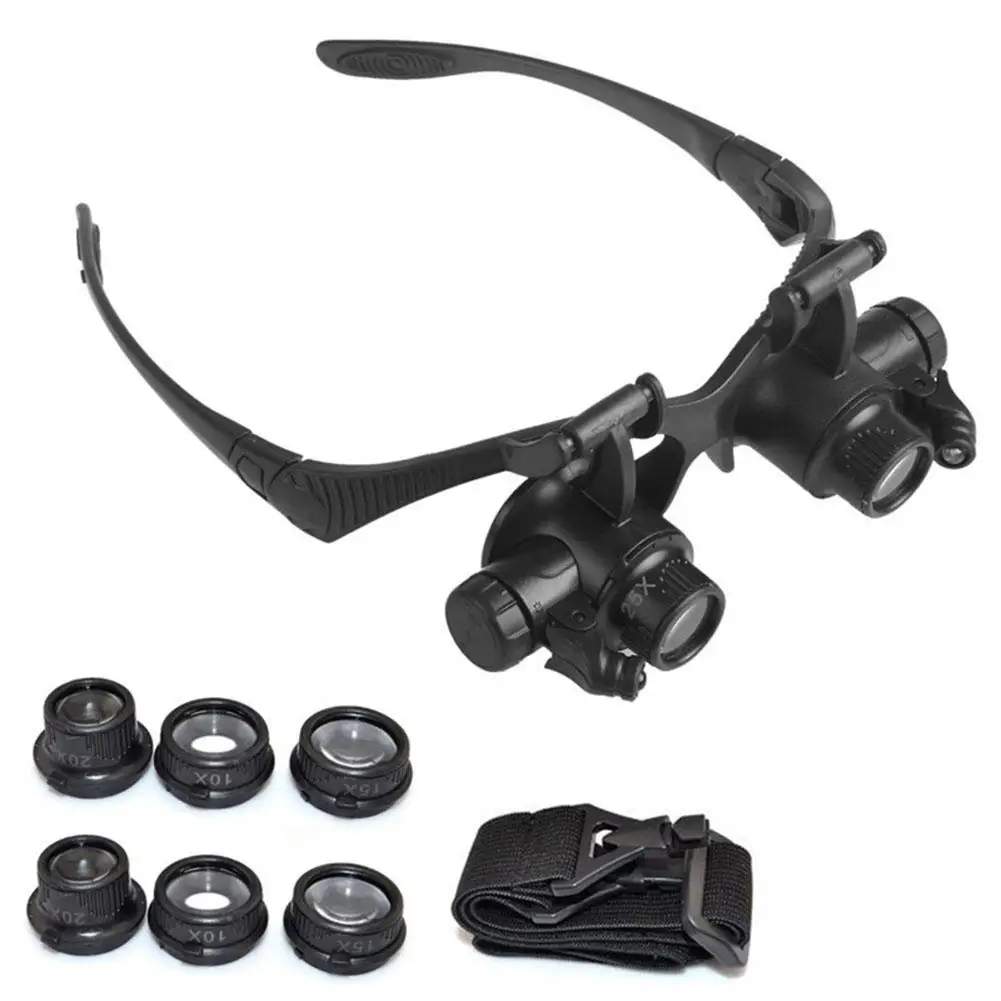 Nueva diadema, gafas con luz L - Electronics Repair Glasses reseña y precio