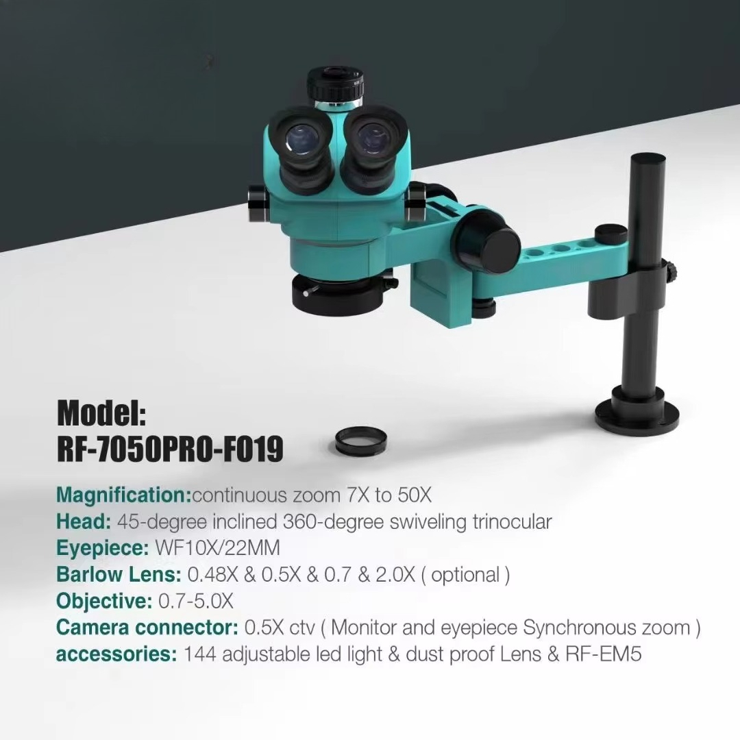 Microscopio RF-7050pro- FO19 M - Electronics Repair Degree reseña y precio
