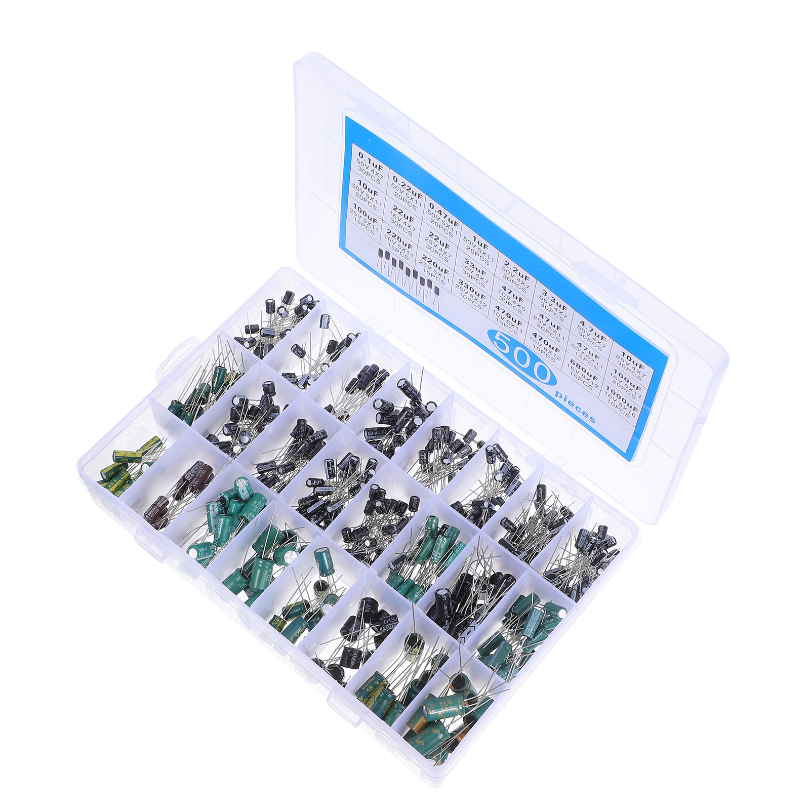 Kit de 500 Condensadores Elect - Electronics Repairing reseña y precio